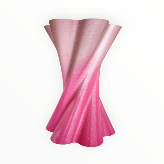 The Twist Ombre Rose Vase