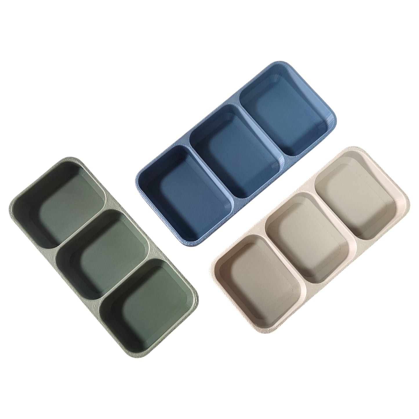 3-Slot Shallow Organizer Tray