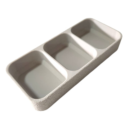 3-Slot Shallow Organizer Tray