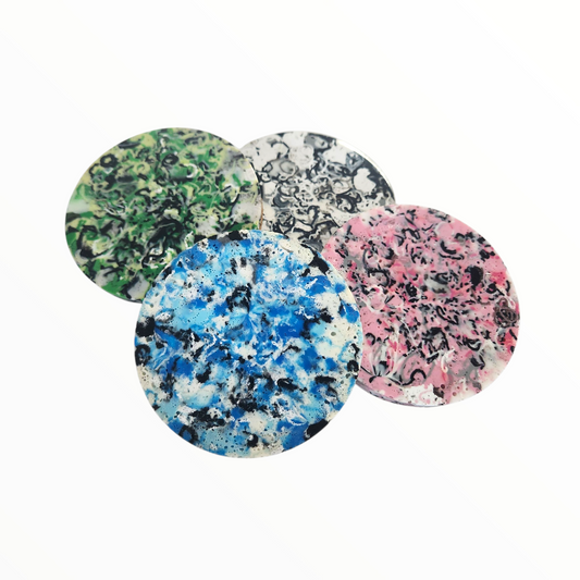 4 Speckled Coasters Multicolor
