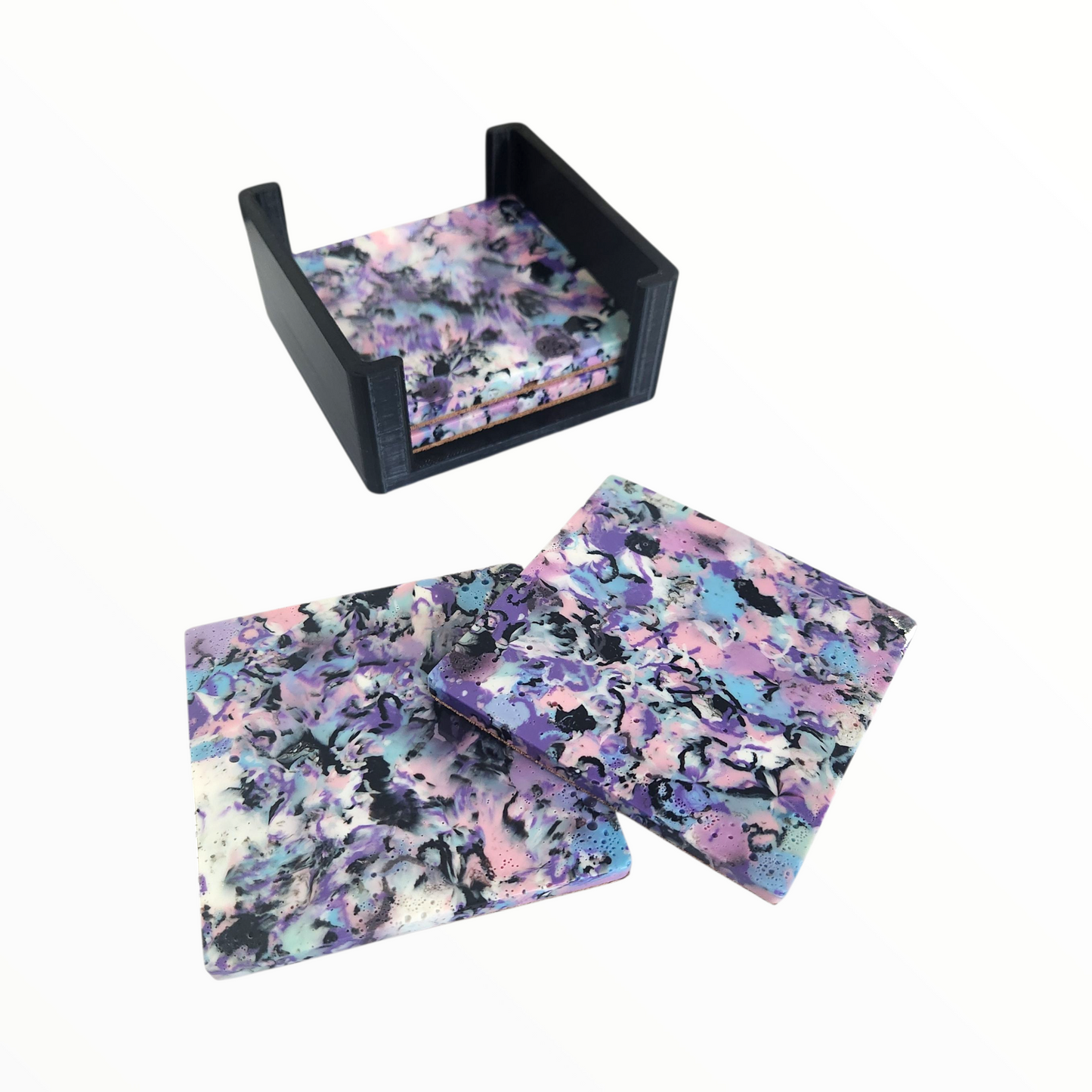 Cotton Candy Speckled Coasters