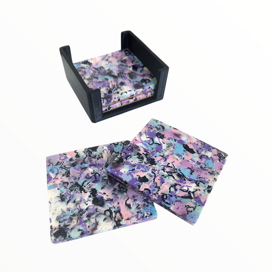 Cotton Candy Speckled Coasters