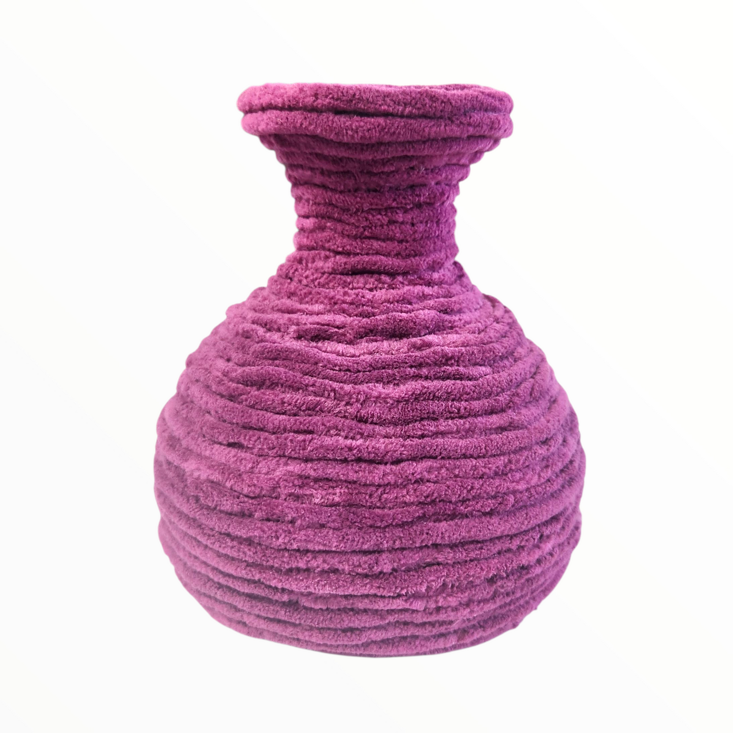 Decanter Magenta Yarn Vase