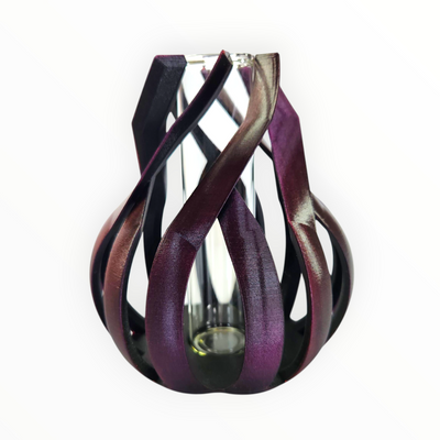 The Core Metallic Pink Ribbon Vase