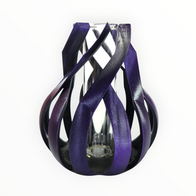The Core Metallic Purple Ribbon Vase