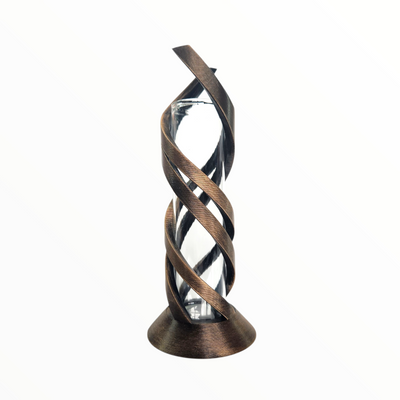 The Spring Gold Ribbon Vase