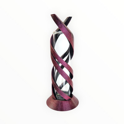 The Spring Metallic Pink Ribbon Vase