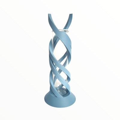 The Spring Sky Blue Ribbon Vase