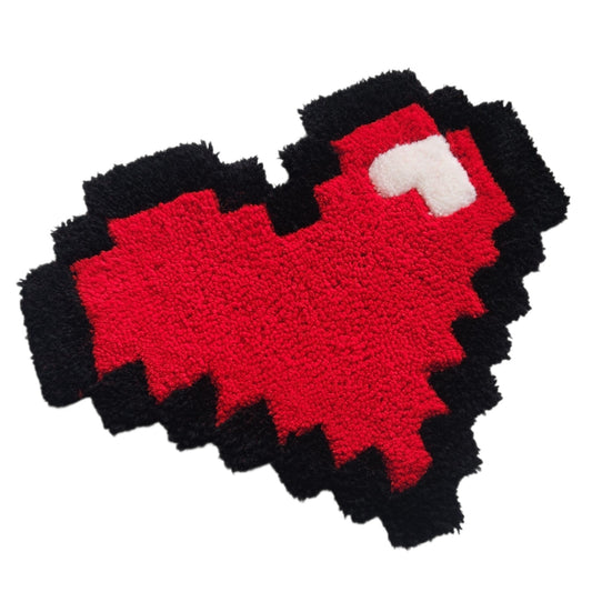 8-Bit Heart Rug